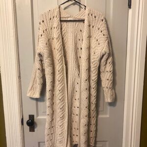 Cream crochet cardigan